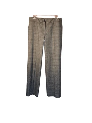 Talbots women’s wool blend plaid multicolored wide leg trousers size 10 - Image 1 of 4