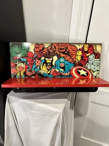 MARVEL Superheroes Wall Room Decor Shelf Hanger 18” X 10” X 5” - Picture 1 of 23