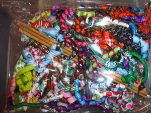 Lockiges Korker Band DIY mit Wickelstäben Schleifen selber machen Schleife - Bild 1 von 3