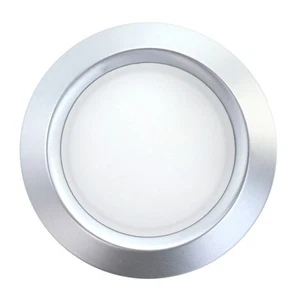 JUNO 4101-SC 4" BEVELED DOME RECESSED LIGTING SHOWER TRIM, BRUSHED ALUMINUM - Picture 1 of 4