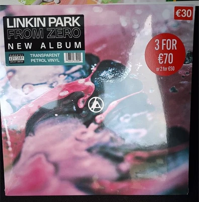 Linkin Park From Zero Vinyl Record - brand new, unopened, transparent petrol ed. - Image 1 of 2