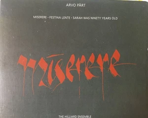 ARVO PART - Miserere CD 1991 ECM New Series Exc Cond! - Picture 1 of 2