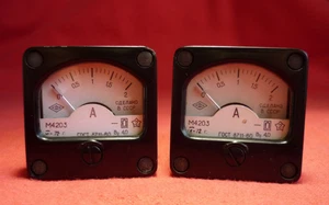 2pcs. M4203 2A Vintage USSR Analog Ammeter NEW - Picture 1 of 3