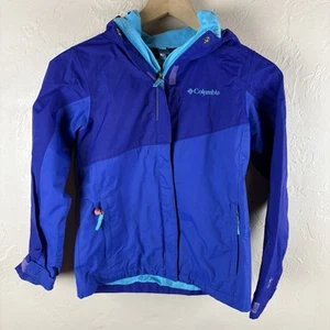 Columbia Blue Outgrown Water-Resistant Softshell Coat Jacket Kids Girls Small - Picture 1 of 14