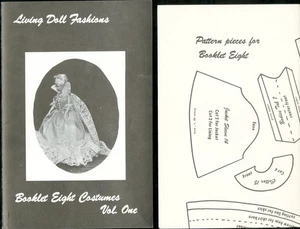 Living Doll Fashions Janice Rose COSTUMES Bk 8  11.5" Fashion Doll Patterns - Picture 1 of 4