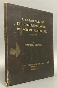 Limitierter Katalog der Radierungen & Gravuren von Robert Austin XXI 1930 - Bild 1 von 12