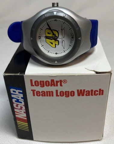 Jimmie Johnson #48 Logo Art Drivers Wrist Watch Blue Cover