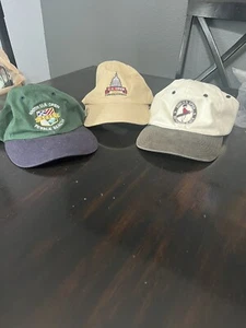 Vintage US Open Golfhüte 3er-Set Pebble Beach Bethpage schwarz Kongress - Bild 1 von 18