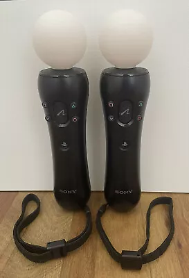 Sony Playstation Motion/ Move/ Wand Controllers X 2, PS3/ PS4/ PS5/ VR - VGC • 70.24£