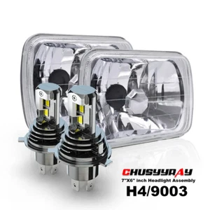 7x6" 5x7 inch Led Headlight High/Low DRL for ford F150 F650 F750 E150 E250 E350 - Picture 1 of 18