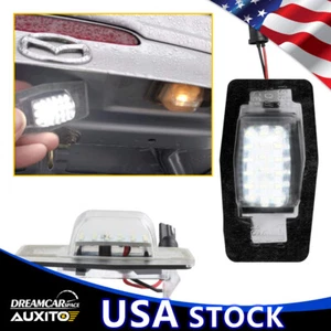 For 99-05 MX5 Miata Tribute Mazda MPV 18-SMD White LED License Plate Lights 2PCS - Picture 1 of 13