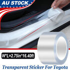 Accessories Transparent Vinyl Car Door Sill Scuff Cover Plate Sticker For Toyota