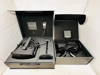Meta Oculus Rift CV1 VR Virtual Reality Headset System w/ Controllers - Black - Image 1 of 4