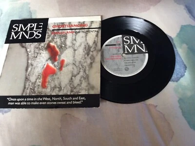 Simple Minds Ghostdancing 7” Vinyl Picture Cover - Image 1 of 2