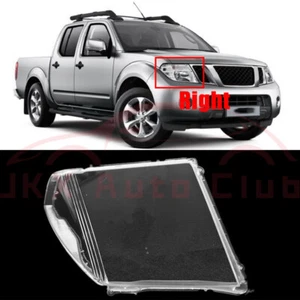 For Nissan Navara D40 2008-2015 Right Front Headlight Lens Cover + Seal Glue s - Picture 1 of 10