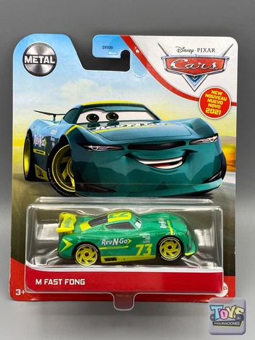 Disney Pixar Cars METAL SERIES M FAST FONG REV-N-GO NEXT GEN RACER New For 2021 Cover