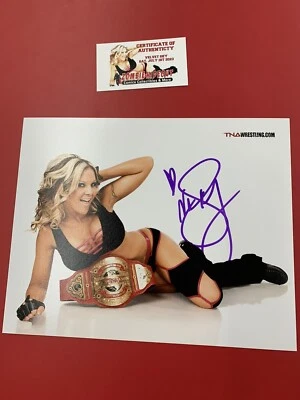 Velvet Sky С АВТОГРАФОМ 8x10 TNA Impact Wrestling With Zombie Hideout Store сертификат подлинности - Изображение 1 из 3