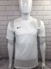 Nike Short Sleeve UV Shirt White Player Top CW3540-100 Men's Sz S Small