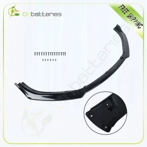 3PCS For Mazda 6 2015 2016 2017 2018 Glossy Black Front Bumper Lip Body Kit - Picture 1 of 7