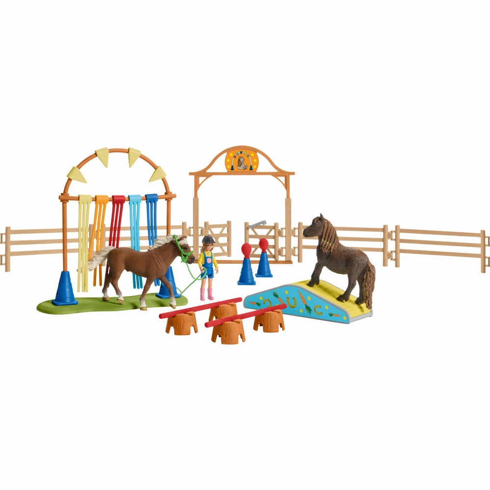 schleich Farm World 42481 Pony Agility Training
