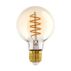Eglo 110079 LEDE27 bulb, amber glass, 220-240V,50/60Hz, 2000K, E27-LED-G80, 1X4W - Picture 1 of 6