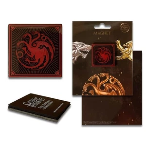 Offizielles Game of Thrones Targaryen Dragon Kühlschrankmagnet schwarz & rot Haussiegel - Bild 1 von 2