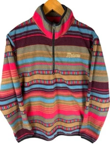 Arctic Image Mohican Adventures Aztec Print 1/4 Zip Up Sweatshirt Mens Small - Picture 1 of 7