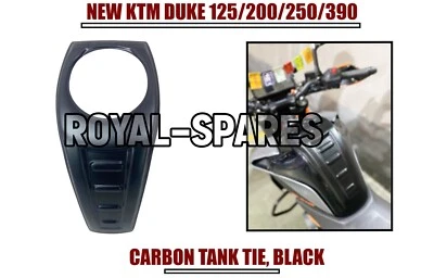 NUEVO KTM "CORBATA TANQUE CARBONO, NEGRO" Para DUKE 125/200/250/390 - Envío Express Foto 1 de 4