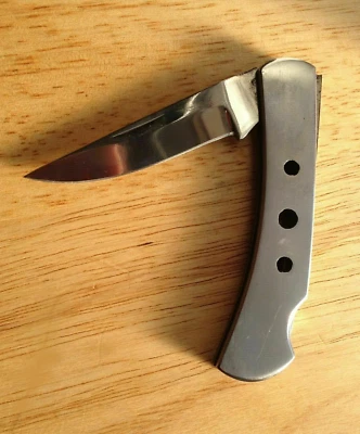Knife 7" Lock Back Folder Stainless Steel Pocket Knife*  - Image 1 of 4