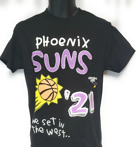 Mens After School Special Phoenix Suns '21 Conf Black Basketball NBA Tee T Shirt Cover