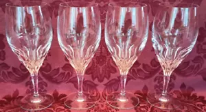 Gorham Diamond Clear Crystal 8-3/8" Iced Tea Glasses - Set of 4 - Excellent! - Picture 1 of 3