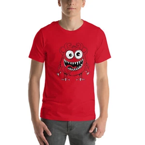 Lustiges süßes Monster Unisex T-Shirt Stylisch Gute Laune - Bild 1 von 13