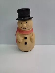 Campana pupazzo di neve natalizia Taiwan vintage 6". - Foto 1 di 6