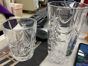 SET Of  10 GORHAM TANNENBAUM  FULL LEAD GERMAN CRYSTAL GLASSES FOUR 4” & SIX 6” - Picture 1 of 12