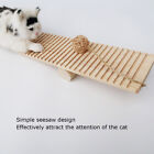 Durable Funny Wooden Cat Scratching Board Seesaw Scratch Pad Balance Trainin Sds