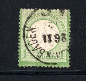 Germany 1872 old 1 Kr. Eagle (Brustschild) stamp (Michel 7) used - Picture 1 of 2