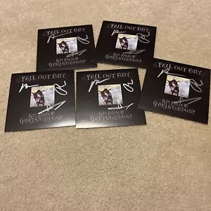 FALL OUT BOY SO MUCH FOR STARDUST SIGNED AUTOGRAPHED ART CARD NEW SEALED RARE - Picture 1 of 16