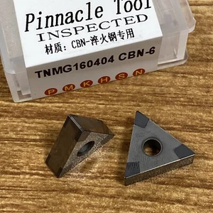 2PCS  TNMA160404 TNMG 331 CBN-6 superhard boron nitride CBN blade hardened steel - Picture 1 of 7