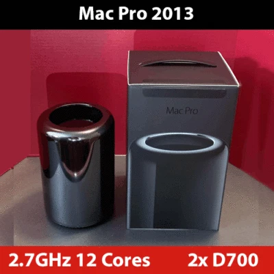 2013 Mac Pro | 2.7GHz 12-Cores | Dual D700 | 128GB RAM | 2TB PCIe NVMe - Image 1 of 2