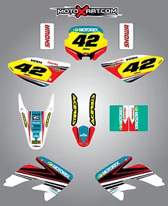 Full Custom Graphic Kit Honda CRF 80 - 2011 / 2015 STRIKE style stickers/decals - Bild 1 von 1