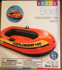 Intex Explorer 100 1 Person Youth Pool Lake Inflatable Raft Row Boat Canoe Pool