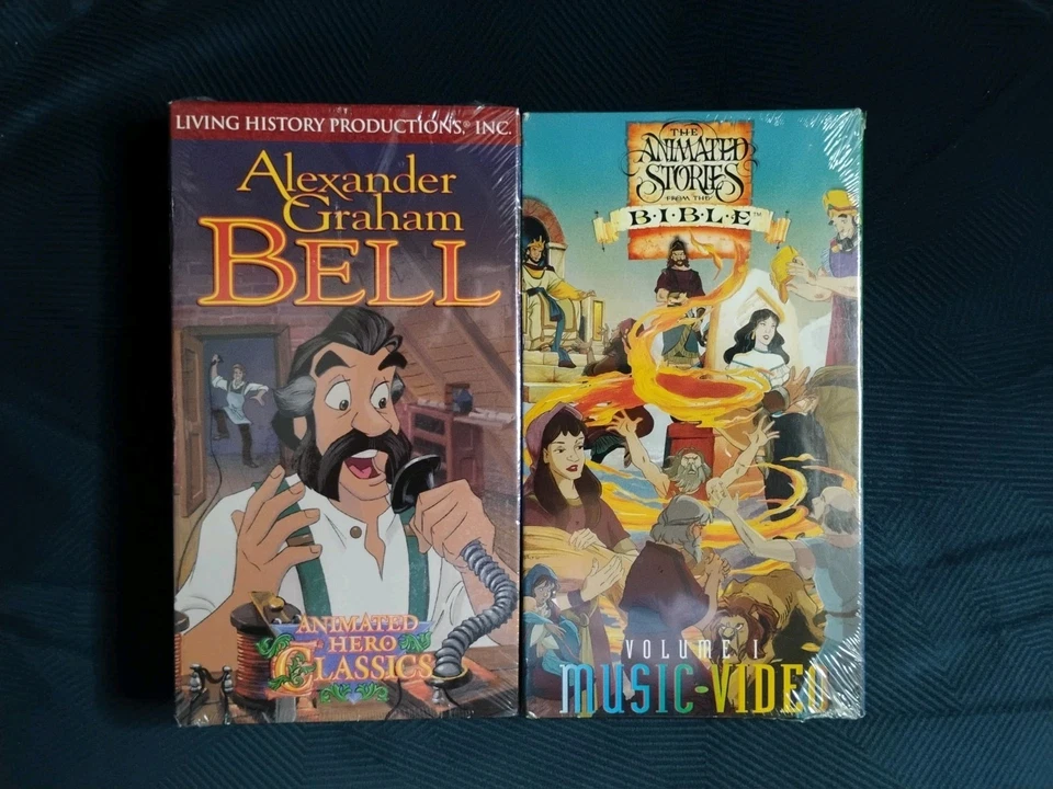 VHS G1 Alexander Graham Bell Nest Animated Hero Classics Living History Prod