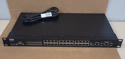 Milan MIL-SM2401MAF PoE Managed Ethernet Switch W/RACK EARS (TESTED) - Image 1 of 4