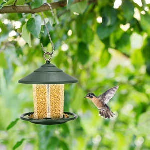 Hanging Plastic Bird Feeder Designed to Enhance Your Garden's Wildlife Appeal - Picture 1 of 9