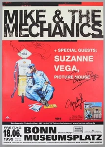 MIKE & THE MECHANICS Genesis – rare original 1999 concert poster ***SIGNED*** - Picture 1 of 3