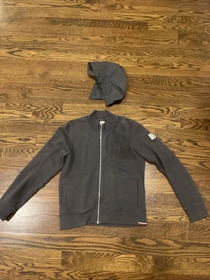 Moncler Hombres Suéter Cremallera Cárdigan con Parche en el Hombro y Sudadera con Capucha Desmontable Grande Foto 1 de 4
