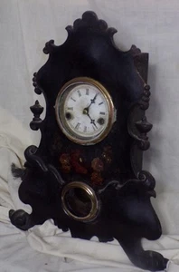 B&H Bradley & Hubbard 8 Tage T&S Eisengehäuse Uhr, ca. frühe 1860er Jahre, funktionstüchtig - Bild 1 von 12