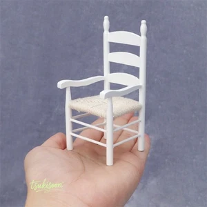 1:12 Scale Dollhouse Miniatures Retro Chairs Furniture Wooden Accessories - Picture 1 of 14