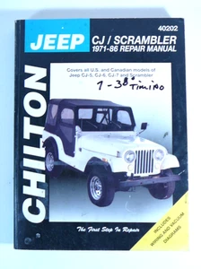 Jeep CJ/Scrambler 1971-86 Chilton Manuals 40202 [O]bin - Bild 1 von 3