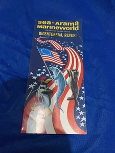 Sea-arama Marineworld Galveston Island Texas Travel Foldout Brochure - Picture 1 of 11